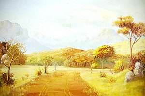 Heinrich Cloete - Gravel road through lowveldt landscape