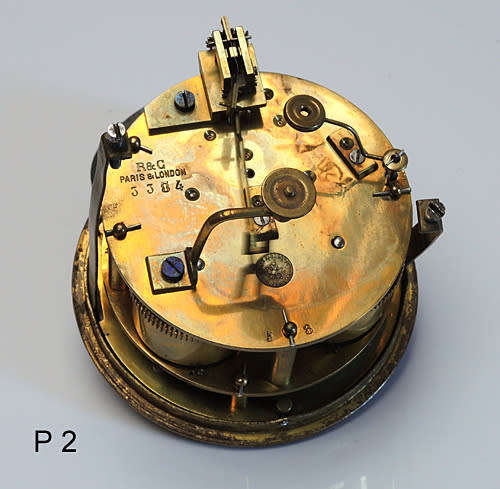 Clock movements, mechanical, French pendule type, lot of 3