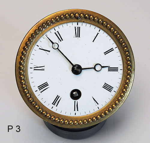 Clock movements, mechanical, French pendule type, lot of 3