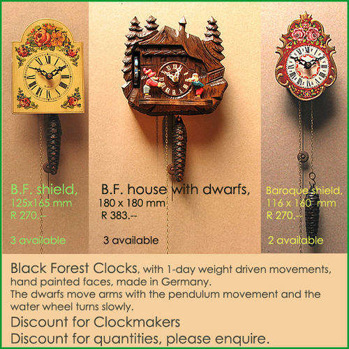 Black Forest miniature Children's clocks