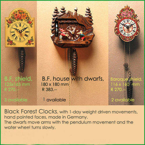 Black Forest miniature Children's clocks