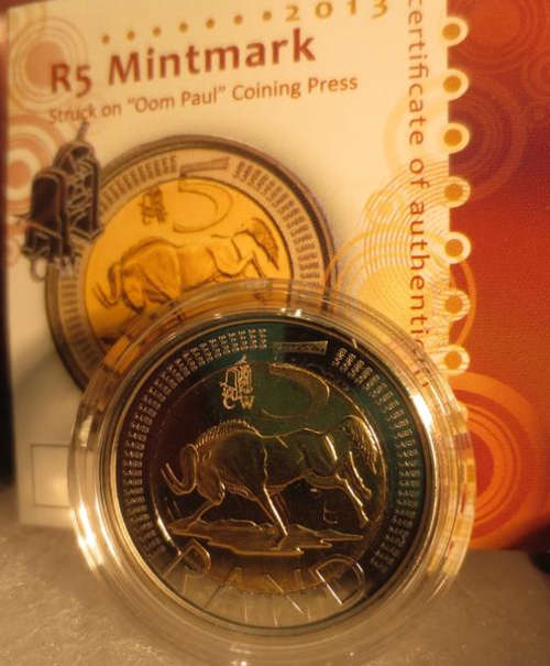 2013 Oom Paul R5 with CW mintmark