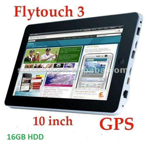 10" tablet - 16GB HDD, 1GHz CPU, GPS