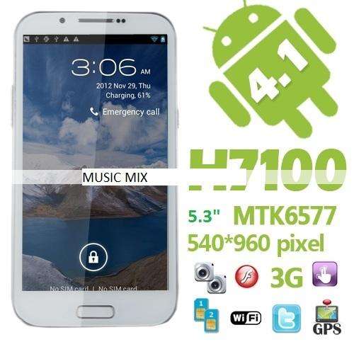 3G Android Note 2 Smartphone - 5.3" capacitive touch screen, 3G, 1GHZ CPU, 1GB Ram