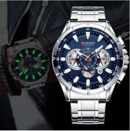 WOW! BRAND NEW! Stainless Steal CURREN 8363 CHRONOGRAPH WATCH