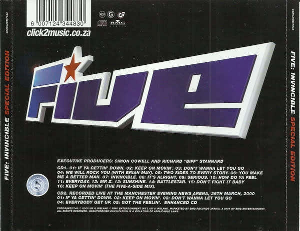 Five - Invincible (CD, Album + CD, Enh + Ltd, S/Edition)
