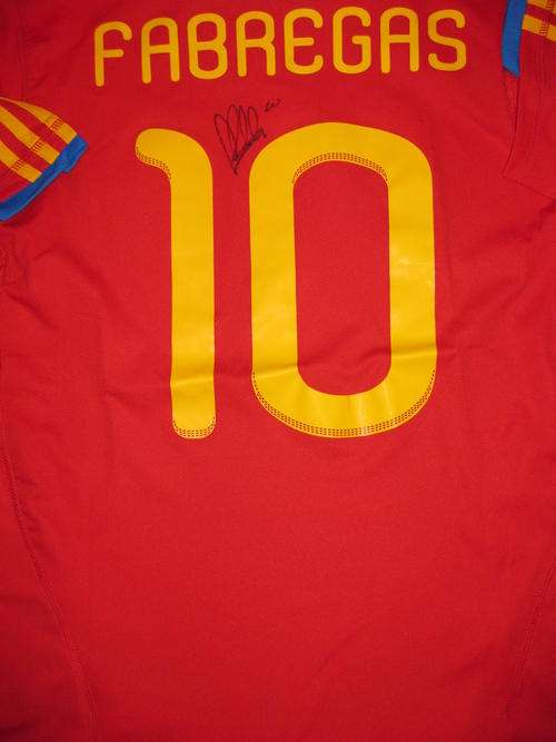 Cesc Fabregas Spain World Cup home shirt WOW