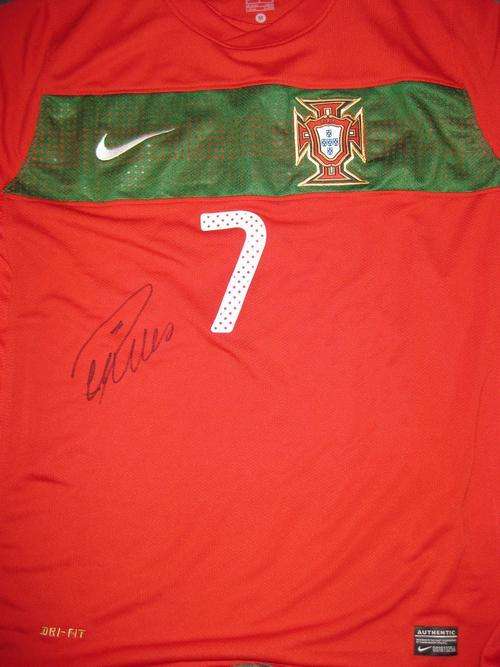Cristiano Ronaldo signed Portugal World Cup 2010 HOME shirt