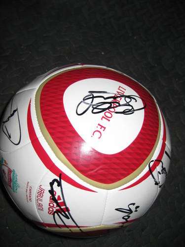Liverpool FC signed NEW 2010/2011 official ball Torres Gerrard etc