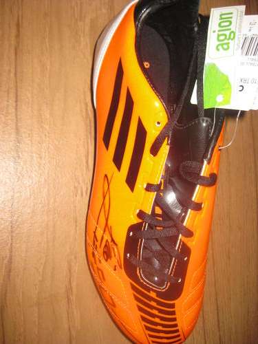 Lionel Messi signed Barcelona & Argentina ADIDAS football boot!