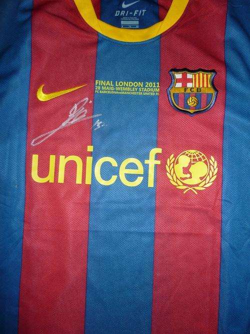 Lionel Messi signed Fc Barcelona 2010-11 NEW CHAMPS LEAGUE FINAL SHIRT
