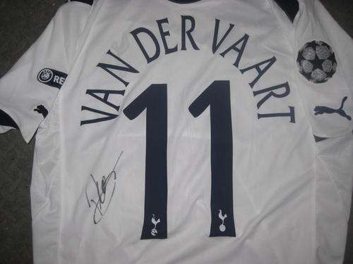 Rafa Van Der Vaart signed Tottenham 2010-11 Champions League shirt SALE