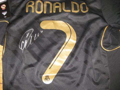 Cristiano Ronaldo signed Real Madrid 2011-12 away shirt NEW