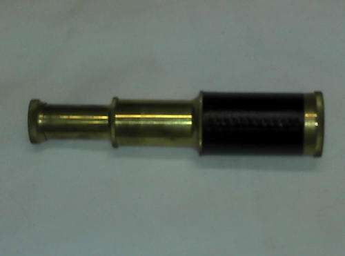 Vintage brass and black miniature telescope