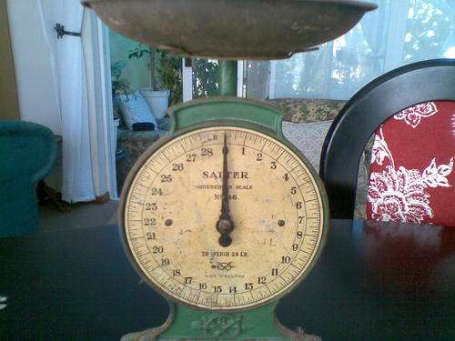 1920`s Vintage Salter & Co Household scale no 46 28LB with Pan