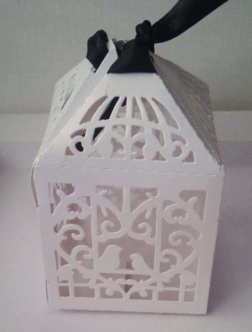 Wedding Favour Boxes _ Laser Cut Bird Cage