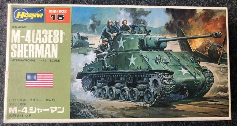 Sherman M-4(A3E8) tank - Hasegawa plastic kit