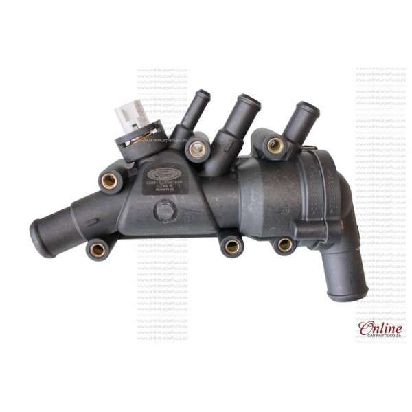FORD ROCAM THERMOSTAT HOUSING WITH TEMP SENSOR & THERMOSTAT