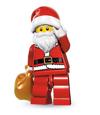Lego Santa minifigure from Series 8 - very rare