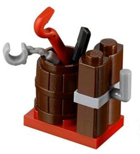 Lego Barrel and Tools