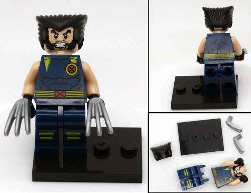 No Brand Lego Compatible Wolverine in Xmen Gear