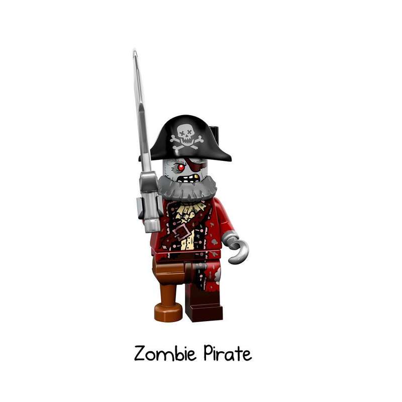**NEW** LEGO Minifigures series 14 (Monsters) - Zombie Pirate