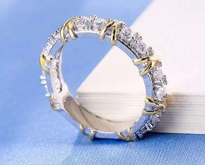 Exquizite Simulated Diamond Silver Polished Ring