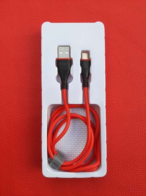 USB to Type C Fast Charge Cable ( Red )