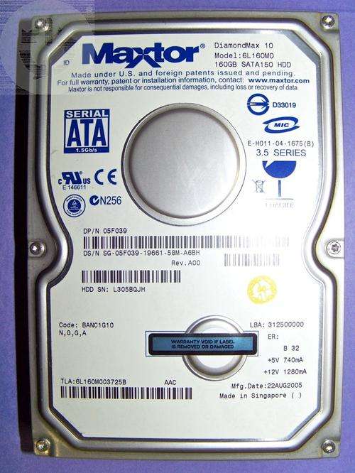 Maxtor 160GB Sata