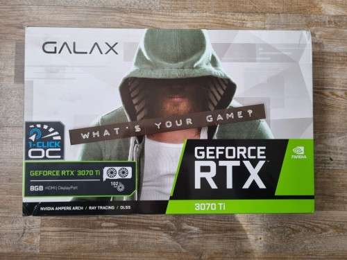 Galax GeForce RTX 3070 Ti 1-Click OC 8GB GDDR6X Desktop Graphics Card