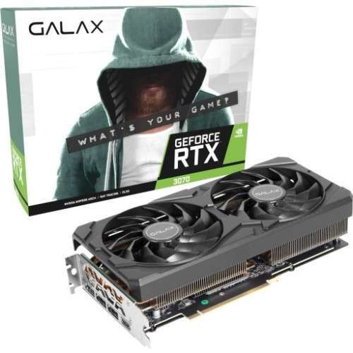 Galax GeForce RTX 3070 1-Click OC Edition 8GB GDDR6 256-bit PCI-E 4.0 Desktop Graphics