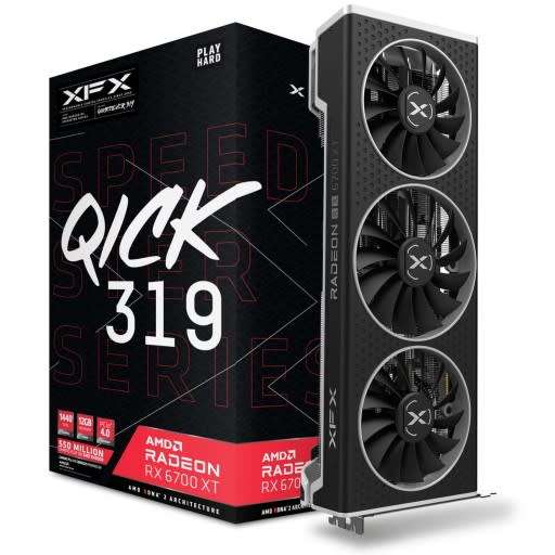 XFX Radeon RX 6700 XT Speedster QICK 319 Black 12GB GDDR6