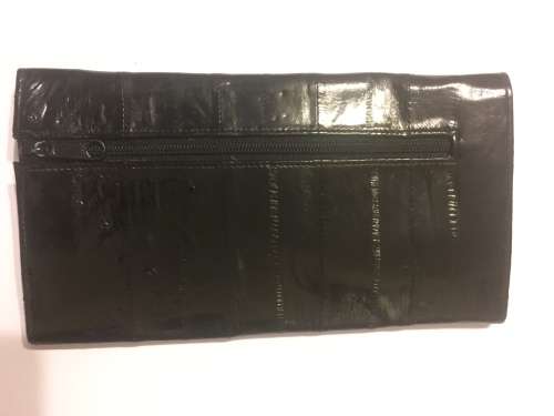 Genuine Eel Skin Leather Bifold Wallet/Purse