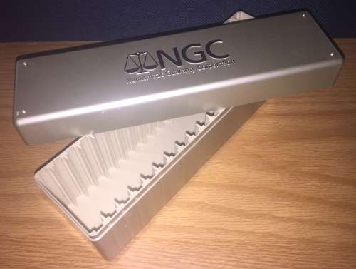 NGC slabbed coin storage box