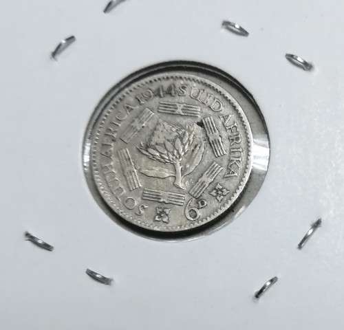 1944 six pence 6d