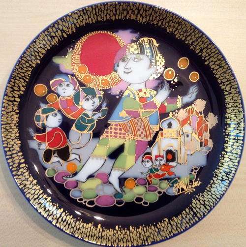 Rosenthal germany Aladin Bjorn Wiinblad Studio line linie plate