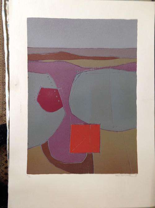 Fred Schimmel 1979 Quiet Pilgrimage 45/75 silkscreen Print original south african art listed artist