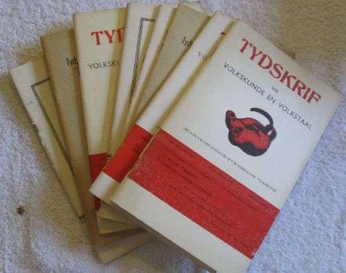 Ten Issues of "Tydskrif vir Volkskunde en Volkstaal"