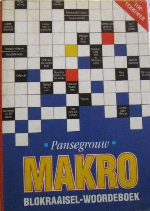 Makro Blokraaiselwoordeboek - Pansegrouw