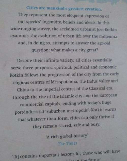 The City -  A Global History - Joel Kotkin
