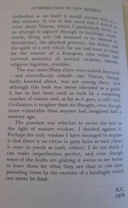 Vienna - The Image of a Culture in Decline - Edward Crankshaw