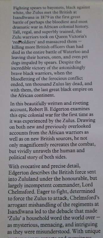 Like Lions They Fought - The Last Zulu War Robert B. Edgerton