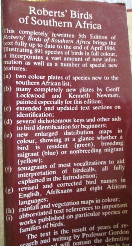Roberts' Birds of Southern Africa - Gordon Lindsay Maclean