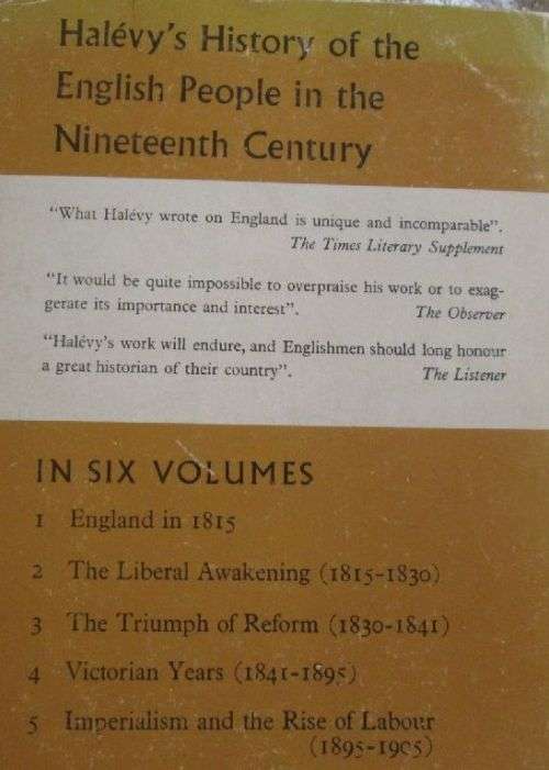 Halevy's History of the English People in the Nineteenth Century Vol. 4 - The Victorian Years