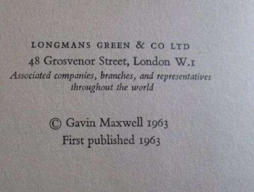 The Rocks Remain - Gavin Maxwell - First Edition