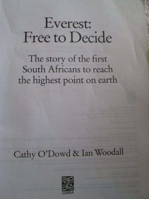 Everest - Free to Decide - Cathy O'Dowd & Ian Woodall - Signed Copy
