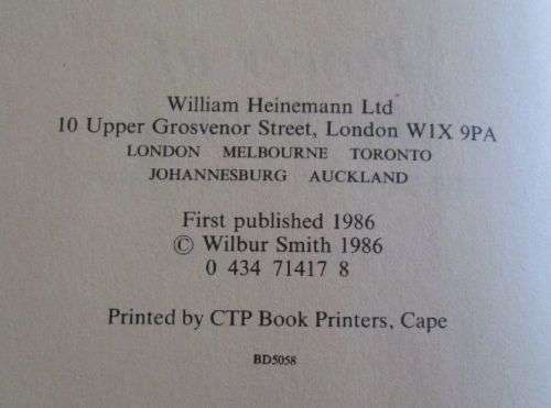 Power of the Sword - Wilbur Smith - First Edition