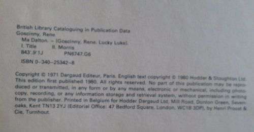 Lucky Luke Adventure Volume 6 - Ma Dalton