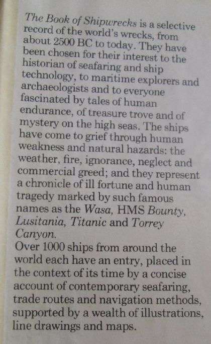 The Book of Shipwrecks - Kenneth Hudson and Ann Nicholls