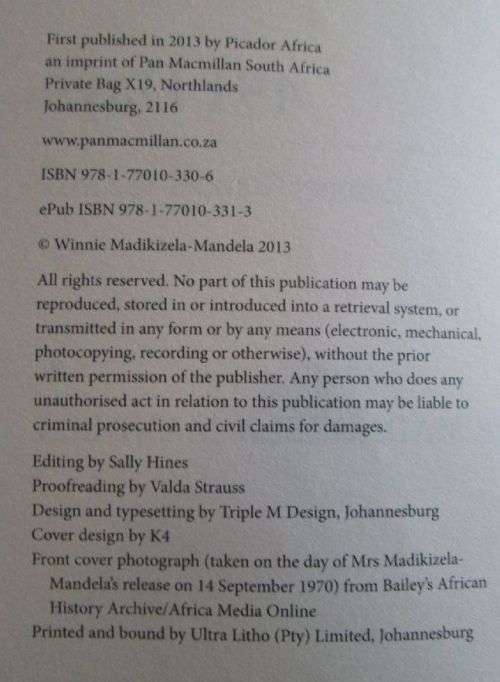 491 Days - Prisoner Number 1323/69 - Winnie Madikizela-Mandela